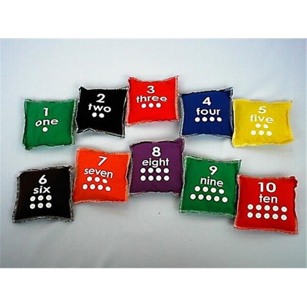 Everrich Industries Everrich EVC-0017 5 x 5 Inch Numbers Beanbags - Set of 10 EVC-0017 - main